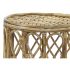 Set de 3 mese DKD Home Decor 39 x 39 x 41 cm Natural răchită
