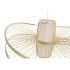 Lustră DKD Home Decor Alb Maro Bambus 50 W 70 x 70 x 32 cm