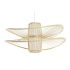 Lustră DKD Home Decor Alb Maro Bambus 50 W 70 x 70 x 32 cm