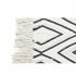 Covor DKD Home Decor 160 x 250 x 0,7 cm Negru Poliester Bumbac Alb Romb Boho