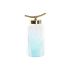 Vază DKD Home Decor Albastru Auriu* Metal Geam Mediterană 19 x 15 x 33 cm