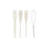 Set ustensile de bucătărie DKD Home Decor Dolomite Lemn MDF 12 x 12 x 22 cm Květiny