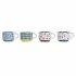 Hrnek DKD Home Decor Galben Albastru Multicolor Turquoise Castaniu Metal Gresie 150 ml