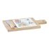 Planșetă pentru Brânzeturi DKD Home Decor Bambus Aluminiu Gresie 21,5 x 11,8 x 1,5 cm (3 Piese)