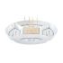 Tavă pentru gustari DKD Home Decor Albastru Natural Bambus Gresie Mediterană 23,5 x 23,5 x 7 cm