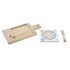 Planșetă pentru Brânzeturi DKD Home Decor Bambus Aluminiu Gresie 21,5 x 11,8 x 1,5 cm (3 Piese)