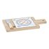 Planșetă pentru Brânzeturi DKD Home Decor Bambus Aluminiu Gresie 21,5 x 11,8 x 1,5 cm (3 Piese)
