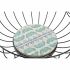 Fructieră DKD Home Decor Albastru Turquoise Metal Lemn MDF 28 x 28 x 11 cm (2 Unități)