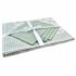 Set de lenjerie de masă DKD Home Decor Květiny Verde 150 x 150 x 0,5 cm