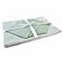 Set de lenjerie de masă DKD Home Decor Květiny 150 x 250 x 0,5 cm Verde