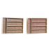 Organizator pentru tacâmuri DKD Home Decor Bambus Colonial African 25,5 x 35,5 x 5 cm (2 Unități)