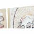 Tablou DKD Home Decor 60 x 3,7 x 120 cm Femeie Colonial (2 Unități)