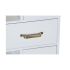 Dulap cu Sertare DKD Home Decor Natural Metal Alb Crem Melamina (76 x 34 x 94 cm)