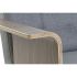 Canapea extensibilă DKD Home Decor Maro Gri Metal Urban 203 x 87 x 81 cm