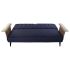 Canapea extensibilă DKD Home Decor Albastru Maro Negru Metal Modern Urban 203 x 87 x 81 cm