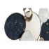 Figură Decorativă DKD Home Decor 62 x 8,3 x 53,3 cm Albastru Auriu* Alb Cercuri