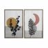 Tablou DKD Home Decor 51 x 3 x 76,5 cm Lună Scandinav (2 Unități)