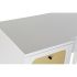 Birou DKD Home Decor Brad Alb Ratan (140 x 50 x 76 cm)