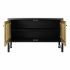 Servantă DKD Home Decor Negru Brad Natural Ratan (120 x 38 x 76 cm)