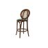 Taburet DKD Home Decor Verde Maro închis Ratan Lemn de ulm 43 x 43 x 108 cm