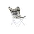 Canapea de grădină DKD Home Decor Alb Negru Fier 74 x 65 x 90 cm