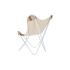 Canapea de grădină DKD Home Decor Alb Portocaliu Fier 74 x 65 x 90 cm