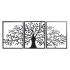 Decorațiune de Perete DKD Home Decor Negru Copac Cottage 141 x 1,3 x 61 cm