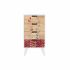Dulap cu Sertare DKD Home Decor Alb Castaniu Natural Lemn de cauciuc Lemn de paulownia 40 x 30 x 78 cm