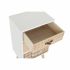 Noptieră DKD Home Decor Natural Alb Cauciuc Castaniu Lemn de paulownia 40 x 30 x 48 cm