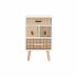 Noptieră DKD Home Decor Natural Alb Cauciuc Castaniu Lemn de paulownia 40 x 30 x 48 cm