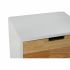 Noptieră DKD Home Decor Natural Alb Cauciuc Castaniu Lemn de paulownia 40 x 30 x 48 cm