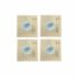 Set de Sushi DKD Home Decor 14,5 x 14,5 x 31 cm Albastru Alb Gresie Oriental (16 Piese)