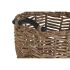 Set de Coșuri DKD Home Decor Lemn Colonial Fibră (46 x 46 x 40 cm)