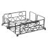 Suport pentru Șervețele DKD Home Decor Geometric Negru Metal 18 x 18 x 7 cm