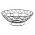 Fructieră DKD Home Decor Negru Metal Aluminiu Geometric 28 x 28 x 10 cm