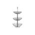 Fructieră DKD Home Decor Negru Metal Geometric 28 x 28 x 58 cm