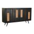 Servantă DKD Home Decor Negru Ratan Lemn de mango (160 x 40 x 90 cm)