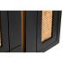 Servantă DKD Home Decor Negru Ratan Lemn de mango (160 x 40 x 90 cm)