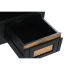 Mobilă TV DKD Home Decor Negru Ratan Lemn de mango (145,5 x 40,5 x 60 cm)