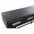 Consolă DKD Home Decor Natural Negru Ratan Lemn de mango (125 x 40 x 76 cm)