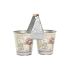 Ghiveci DKD Home Decor Roz Metal Shabby Chic 24 x 12 x 23 cm