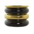 Vază DKD Home Decor Porțelan Negru Auriu* Bicolor Modern 15 x 15 x 29 cm