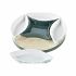 Set de Aperitiv DKD Home Decor Lemn 22 x 22 x 1 cm Frunze Verde Gresie