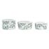 Set de Aperitiv DKD Home Decor Bambus Gresie Frunze Tropical 4 Piese 18 x 18 x 1 cm