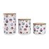 Set de 3 tuburi DKD Home Decor Natural Alb Multicolor Bambus Gresie 10 x 10 x 17 cm Brioșe