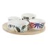 Set de Aperitiv DKD Home Decor Multicolor Bambus Gresie Tropical 5 Piese 23 x 23 x 5,6 cm