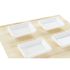 Set de Sushi DKD Home Decor Metal Bambus Alb Natural Oriental 30 x 40 cm 28 x 22 x 2,5 cm (9 Piese)