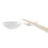 Set de Sushi DKD Home Decor Bambus Gresie Alb Natural Oriental 27,3 x 20,3 x 2,5 cm (12 Unități)