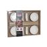 Set de Sushi DKD Home Decor Bambus Gresie Alb Natural Oriental 27,3 x 20,3 x 2,5 cm (12 Unități)