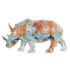 Figură Decorativă DKD Home Decor 34 x 12,5 x 16,5 cm Multicolor Rinocer Modern